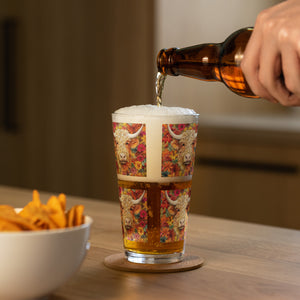 Shaker pint glass, 16 OZ Moo! Everyday Glass, Beer