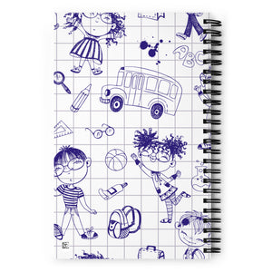 Spiral notebook, Customized, College, Middle School, Kids , School Notebook