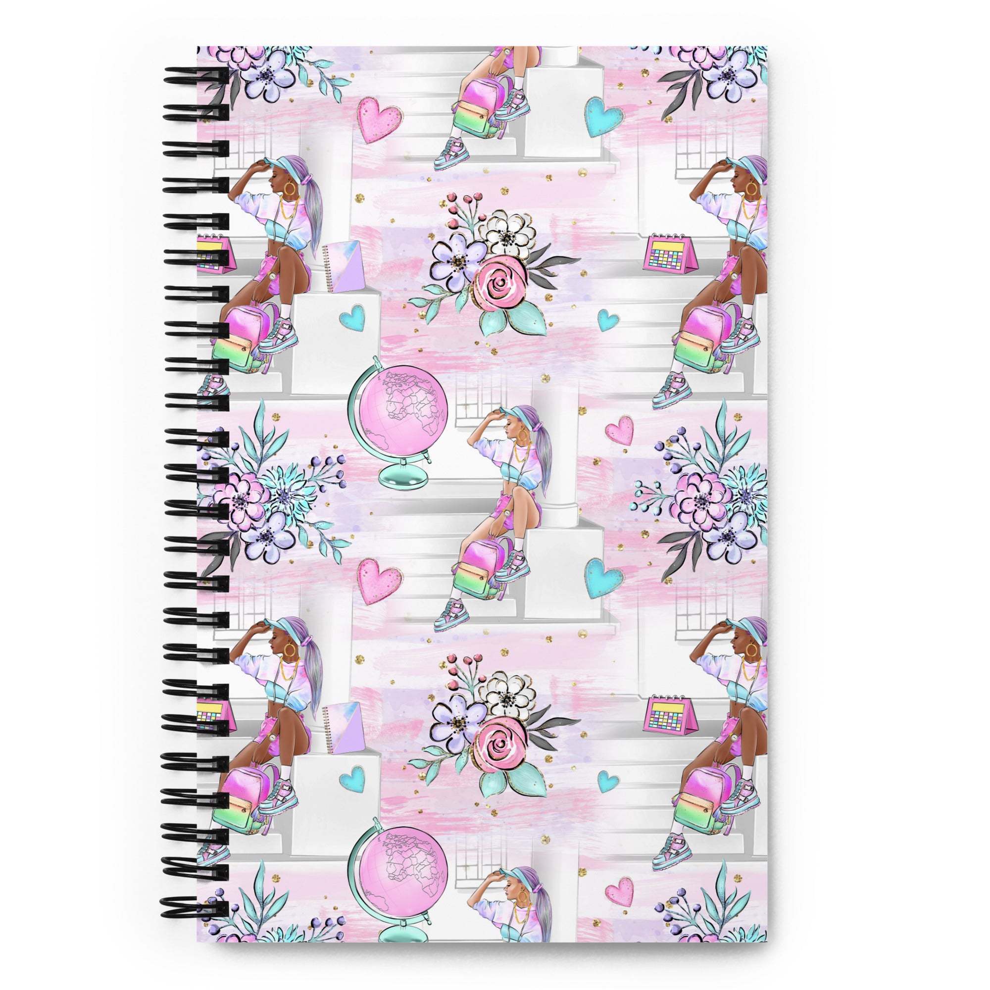 Spiral notebook, Customized, College, Middle School, Kids , School Notebook