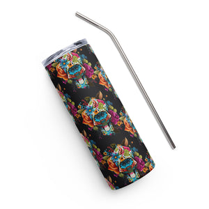 Stainless steel tumbler, Coffee Mug, Skeleton Tumbler, Tea, Gift
