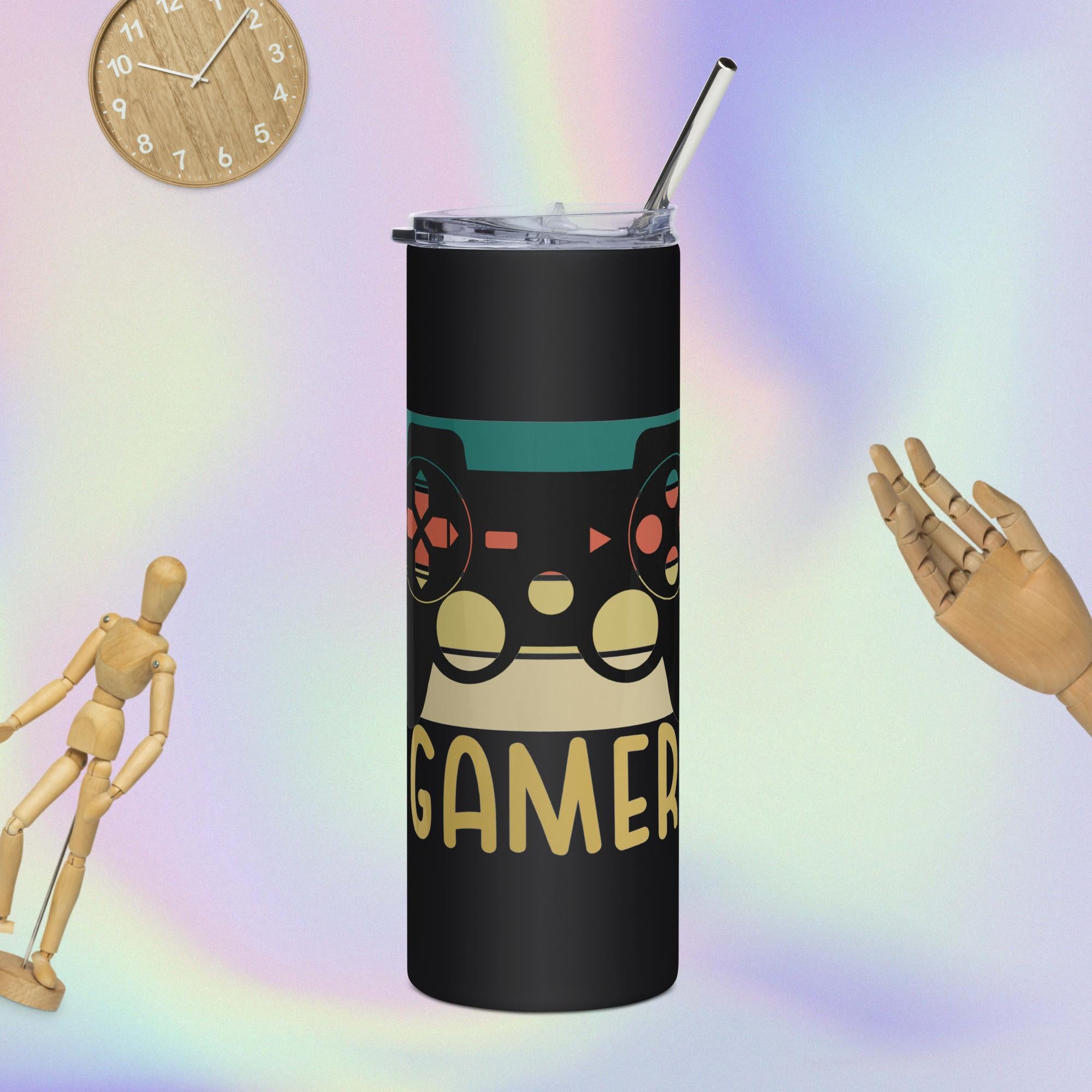 Stainless steel tumbler, Cool Drink, Water Tumbler, Gift for Gamer's Gift