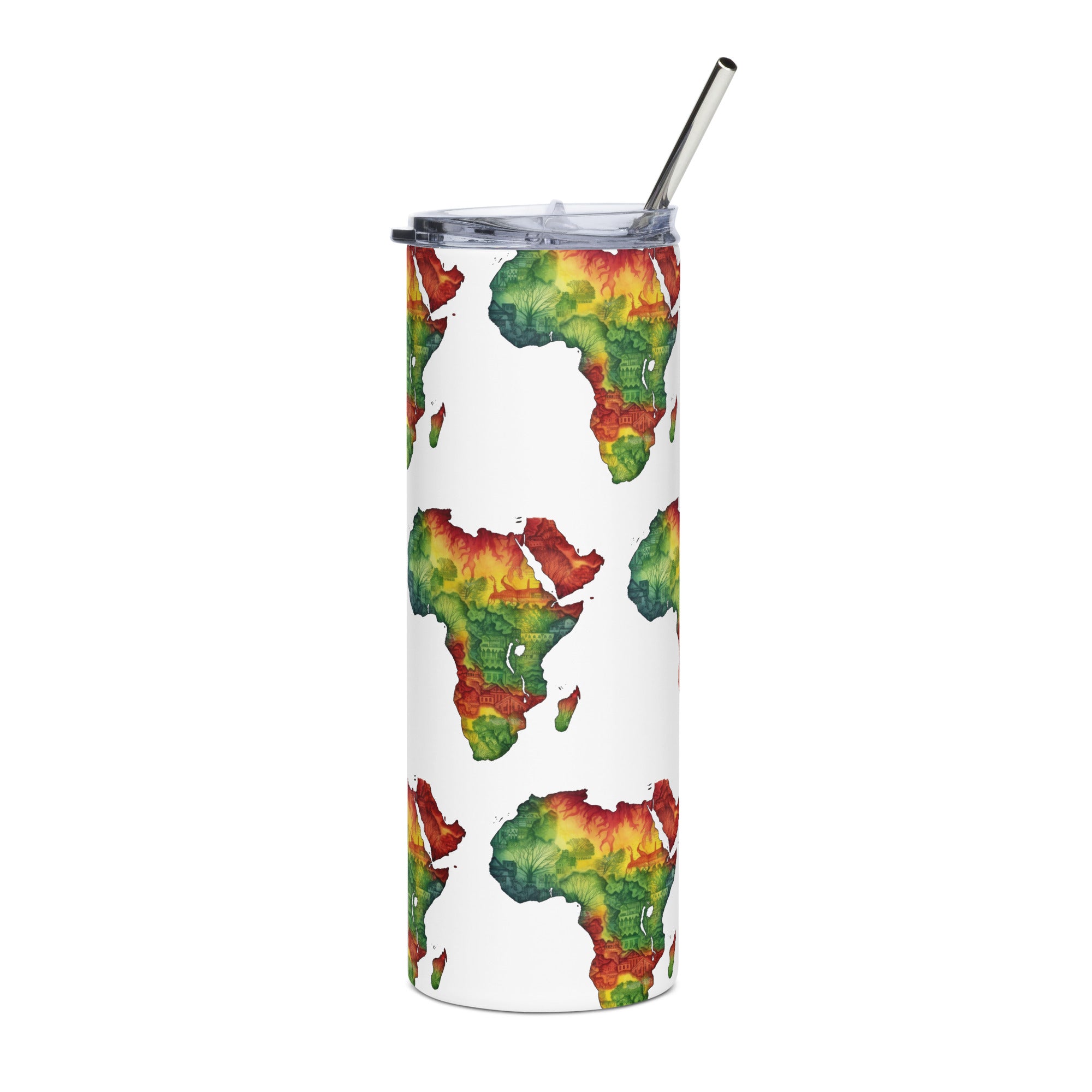 Stainless steel tumbler, Africa, Travel Mug, Coffee Cup, gift, Hot/Cold,