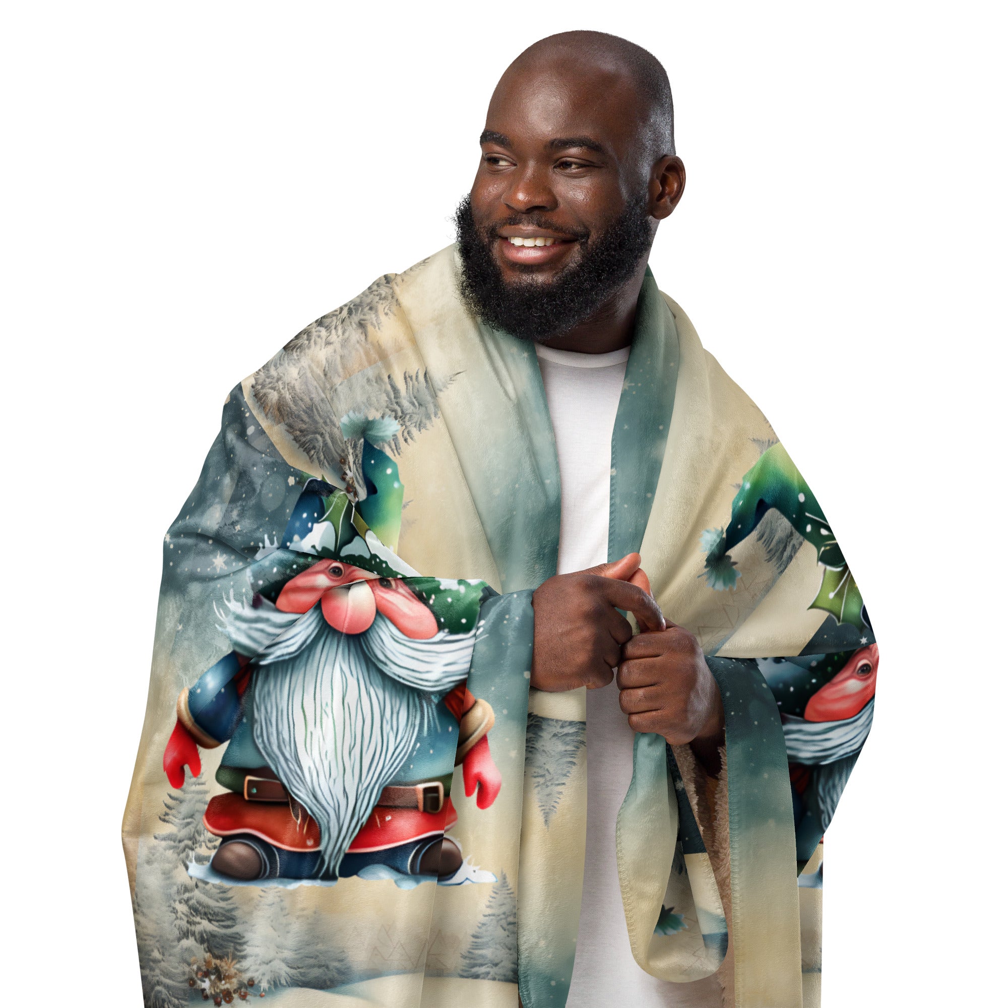 Sherpa blanket, Merry Christmas Blanket, 2 SIZES 37" X57" - 50X60