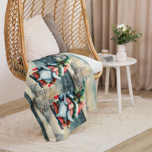 Sherpa blanket, Merry Christmas Blanket, 2 SIZES 37" X57" - 50X60