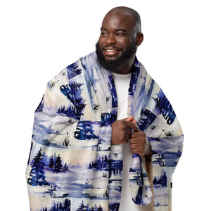Sherpa blanket Merry Christmas- Holiday Throw Blanket, 37x57 -50x60- 60x80