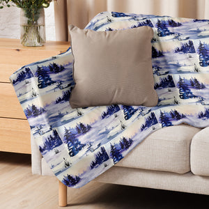 Sherpa blanket Merry Christmas- Holiday Throw Blanket, 37x57 -50x60- 60x80