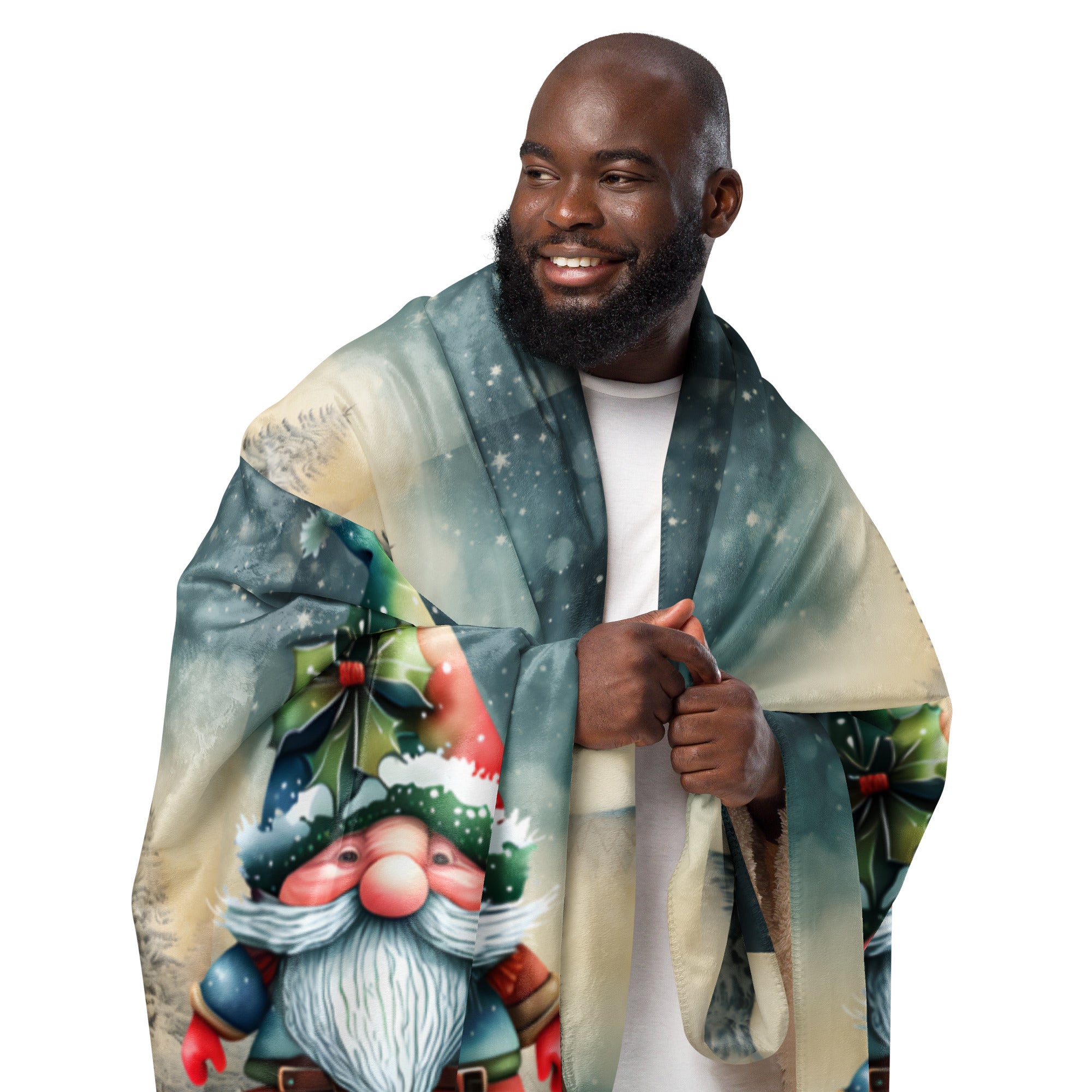 Sherpa blanket, Merry Christmas Blanket, 2 SIZES 37" X57" - 50X60