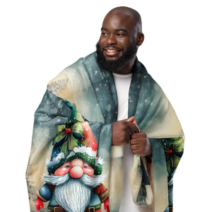 Sherpa blanket, Merry Christmas Blanket, 2 SIZES 37" X57" - 50X60