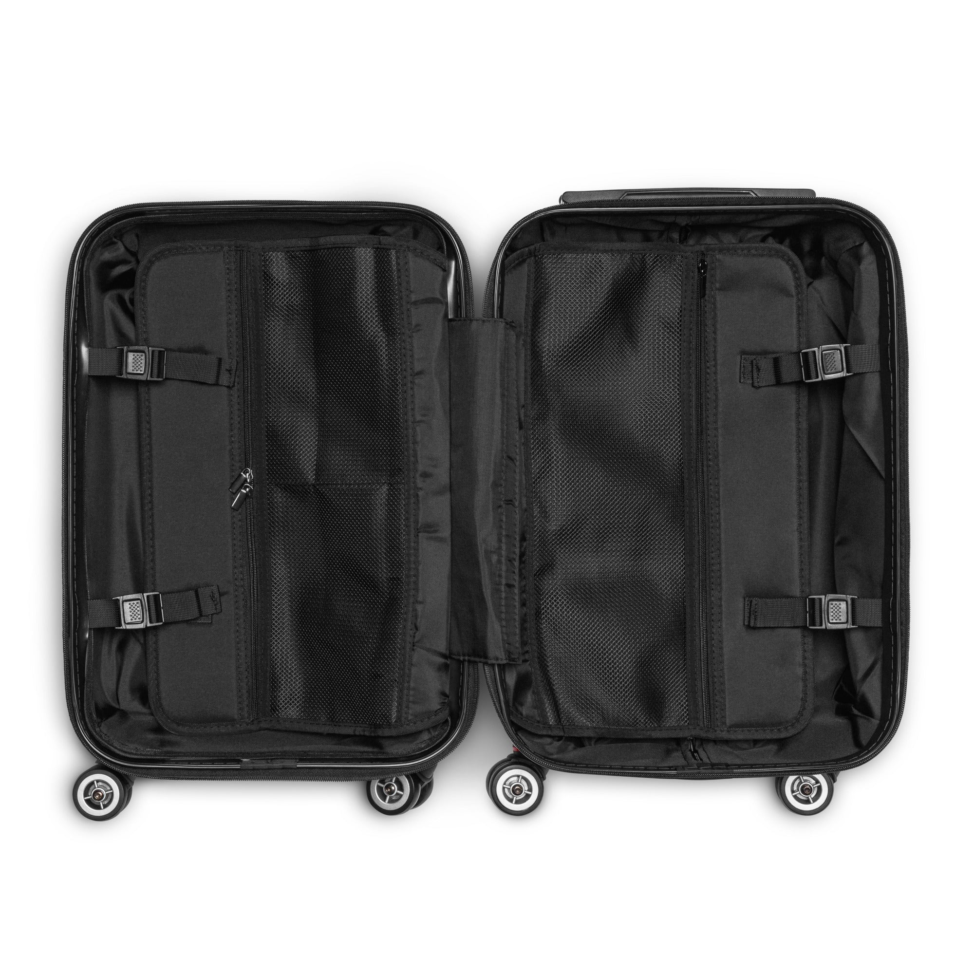 Hard-shell suitcase  Sizes: Small (22″ × 14″ × 9″), Medium (26″ × 18″ × 10″), Large (30″ × 20″ × 11″)