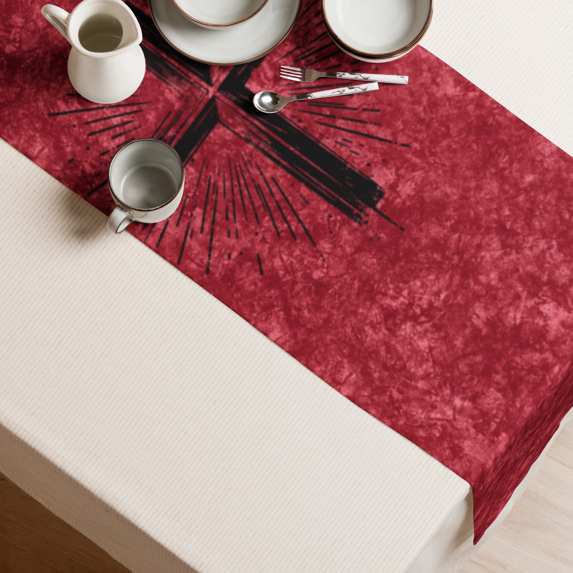 Table runner, Christmas Table Runner Size 90" X 16"