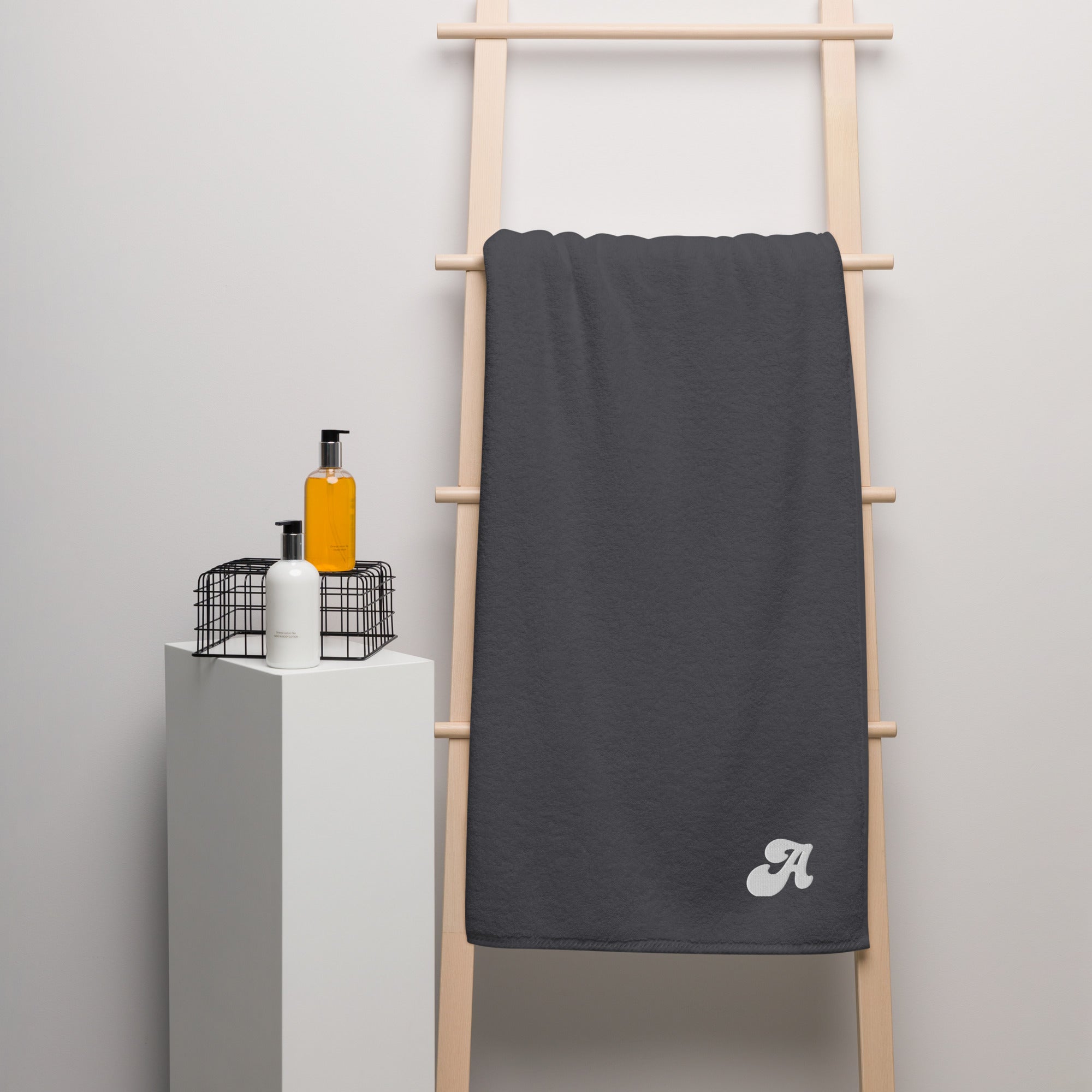 Turkish cotton towel, High Quality Initial Towel, Customized, Gift, Back to School