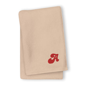 Bath Room Turkish cotton towel, Back to School, Embroidered Initial