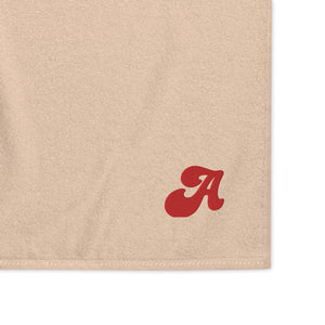 Bath Room Turkish cotton towel, Back to School, Embroidered Initial