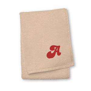 Bath Room Turkish cotton towel, Back to School, Embroidered Initial