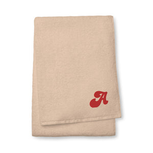 Bath Room Turkish cotton towel, Back to School, Embroidered Initial