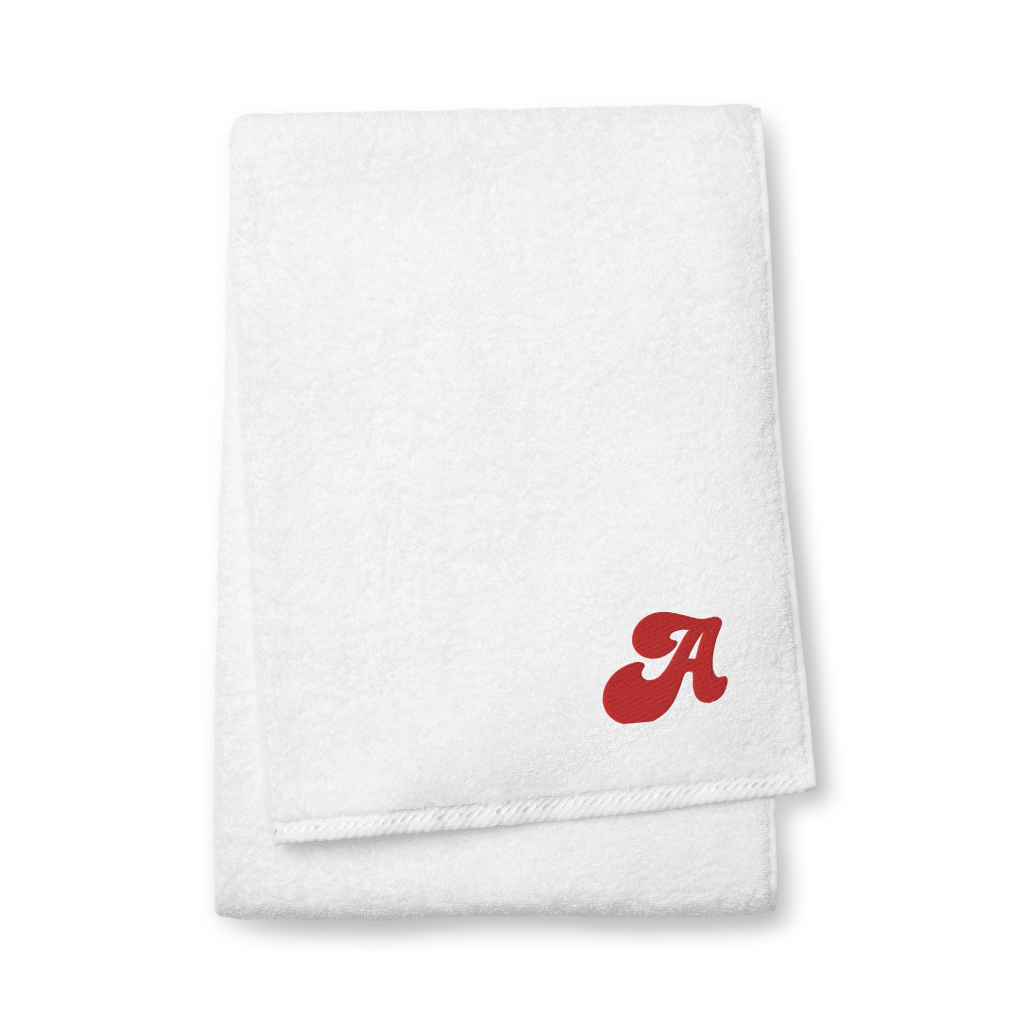 Bath Room Turkish cotton towel, Back to School, Embroidered Initial