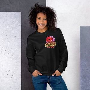 Unisex Sweatshirt, Smack Kiss, Back to School, Gift