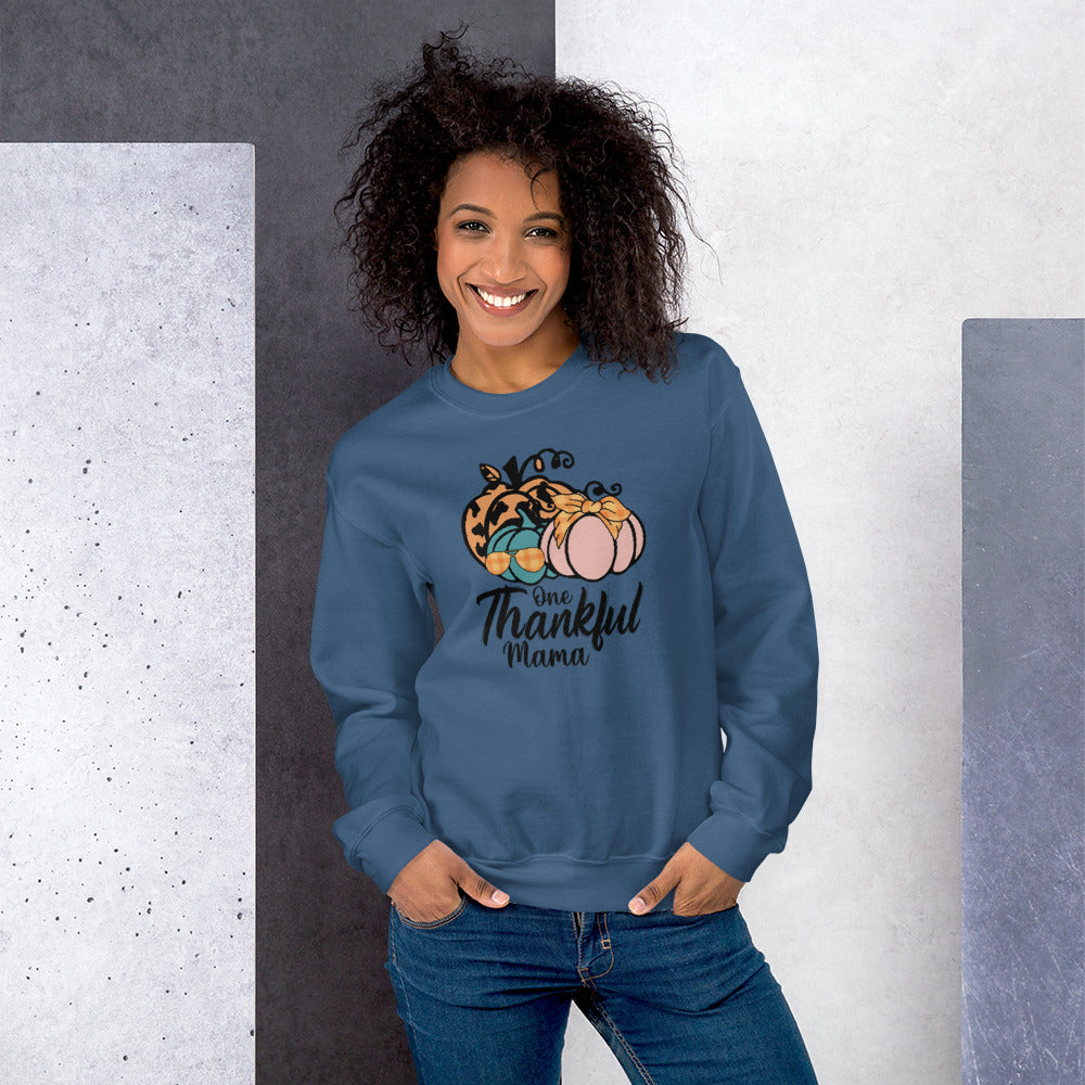 Unisex Sweatshirt, playful sweatshirt Fall Pumpkin, Thankful Mom T Shirt