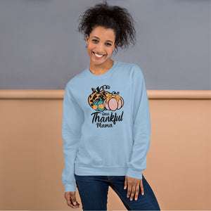 Unisex Sweatshirt, playful sweatshirt Fall Pumpkin, Thankful Mom T Shirt