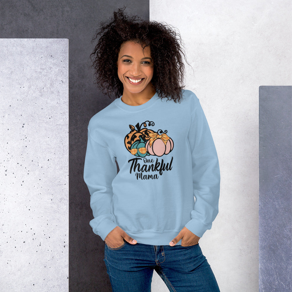 Unisex Sweatshirt, playful sweatshirt Fall Pumpkin, Thankful Mom T Shirt