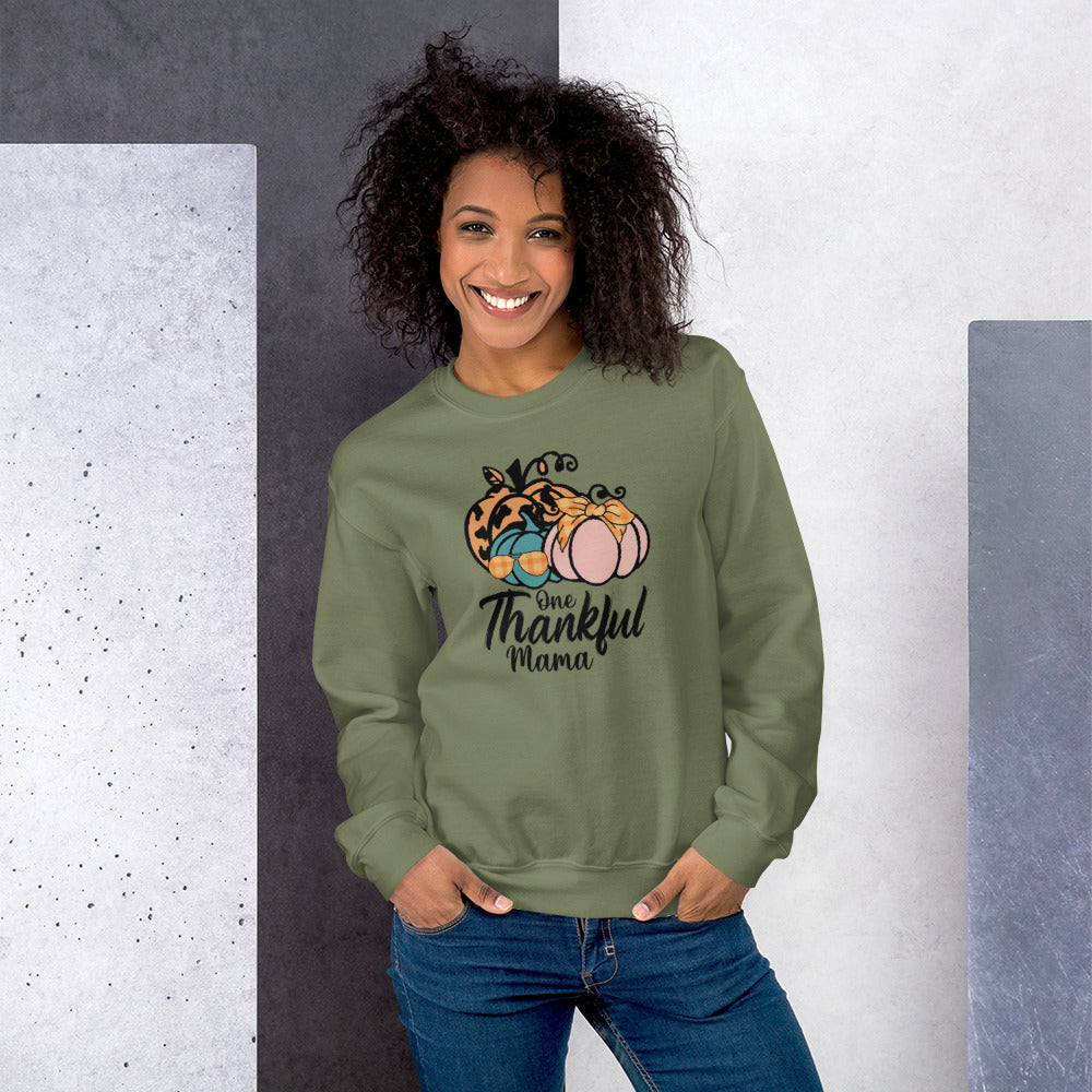 Unisex Sweatshirt, playful sweatshirt Fall Pumpkin, Thankful Mom T Shirt