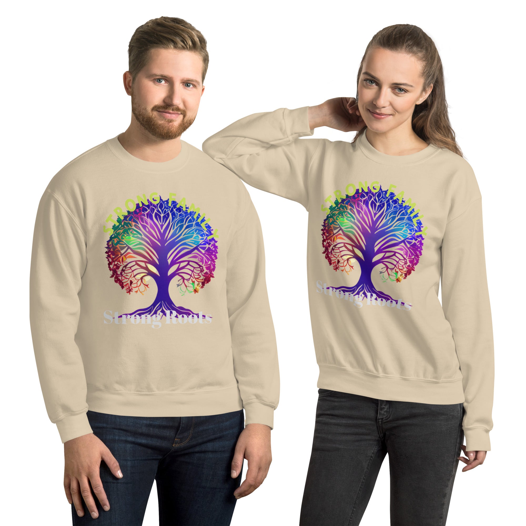 Unisex Sweatshirt, Gift, Back to School. Family Tree,