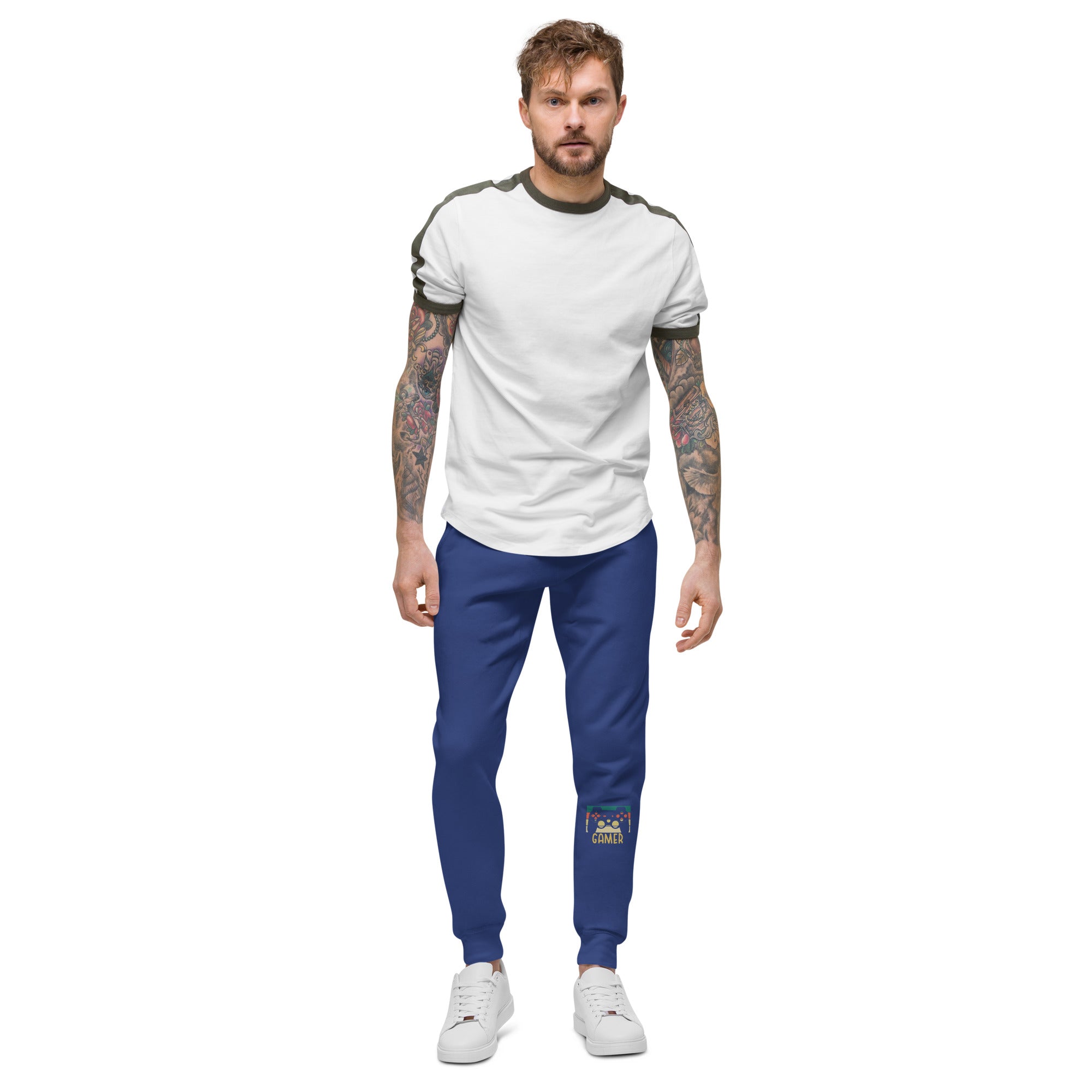 Unisex fleece sweatpants, Embroidered Gamer, Relax Sweatpants, Back To School