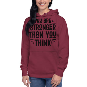 Unisex Hoodie, (Stronger then you think) Back to School, Gift, Travel