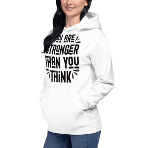 Unisex Hoodie, (Stronger then you think) Back to School, Gift, Travel