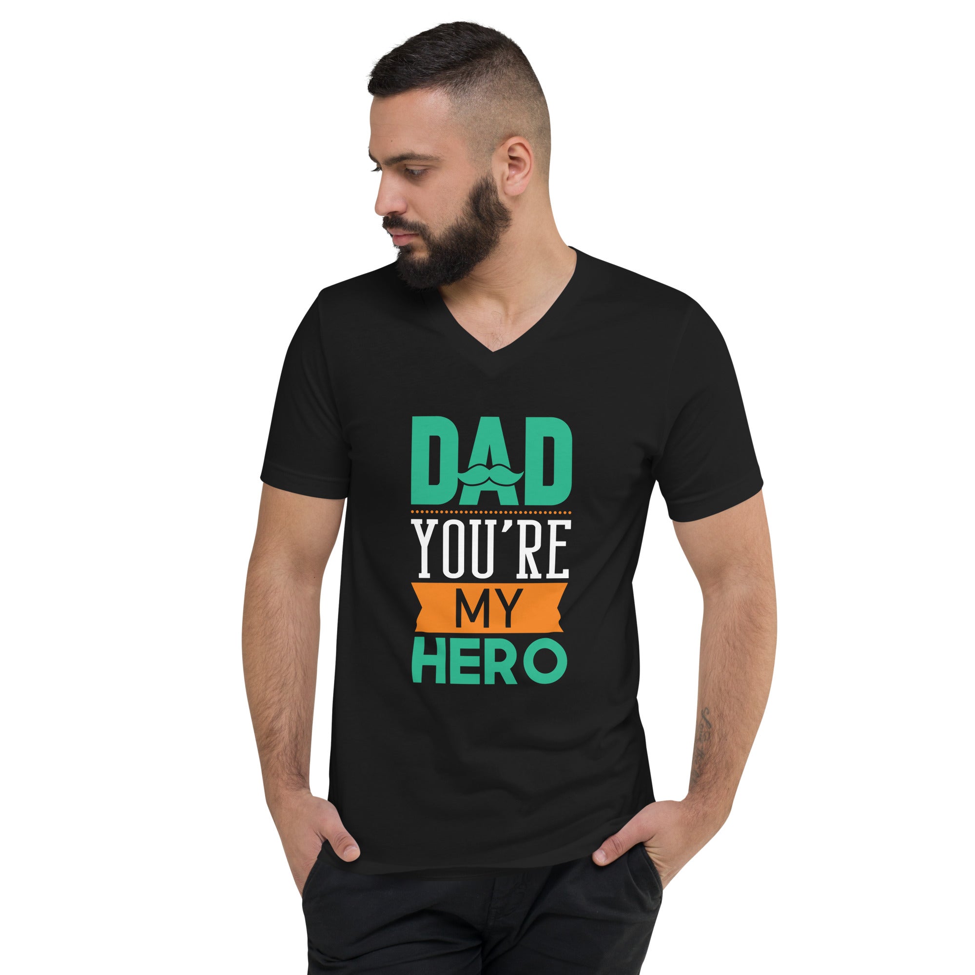 T Shirt, Father's Day T  Shirt, Unisex Short Sleeve V-Neck T-Shirt