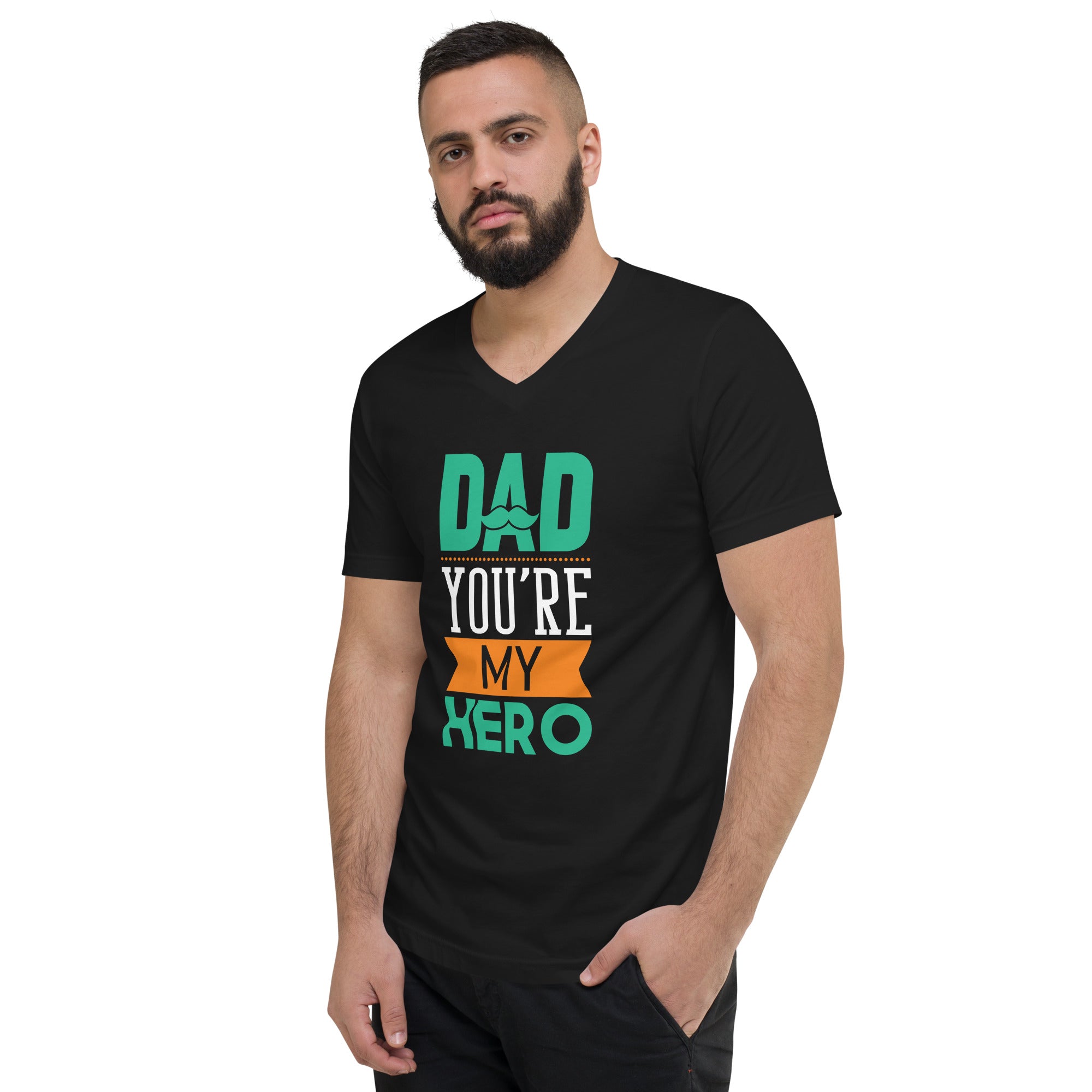 T Shirt, Father's Day T  Shirt, Unisex Short Sleeve V-Neck T-Shirt