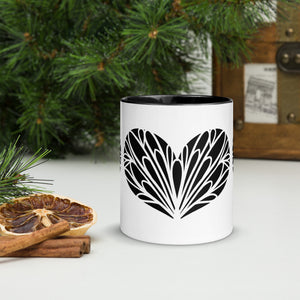 Coffee Mug- Drinking Cup-  Colorful Mug Inside 11" Coffee Cup