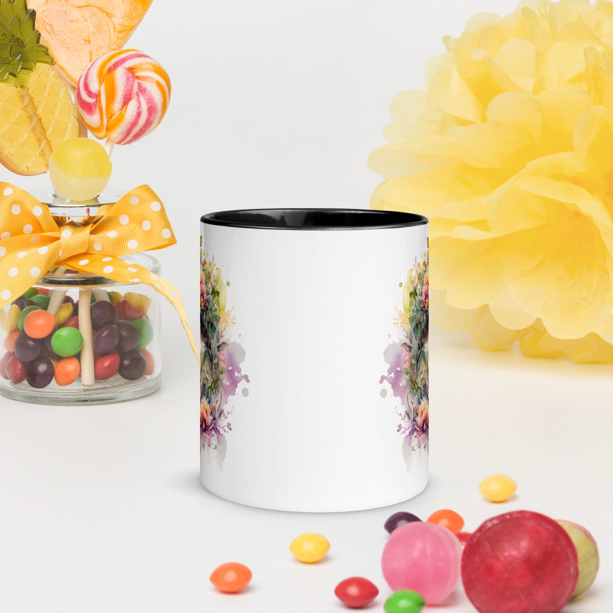 Mug with Color Inside, Gift for Mom, Coffee Cup, Tea Cup