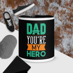 Coffee Cup, Mug with Color Inside, Father's day Mug, Tea Cup, Customized