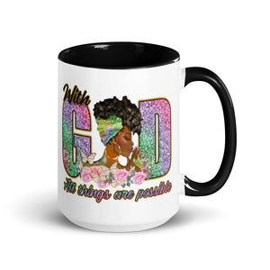 Mug with Color Inside, Coffee Cup, Mug, Mother's Day 11, 15 OZ