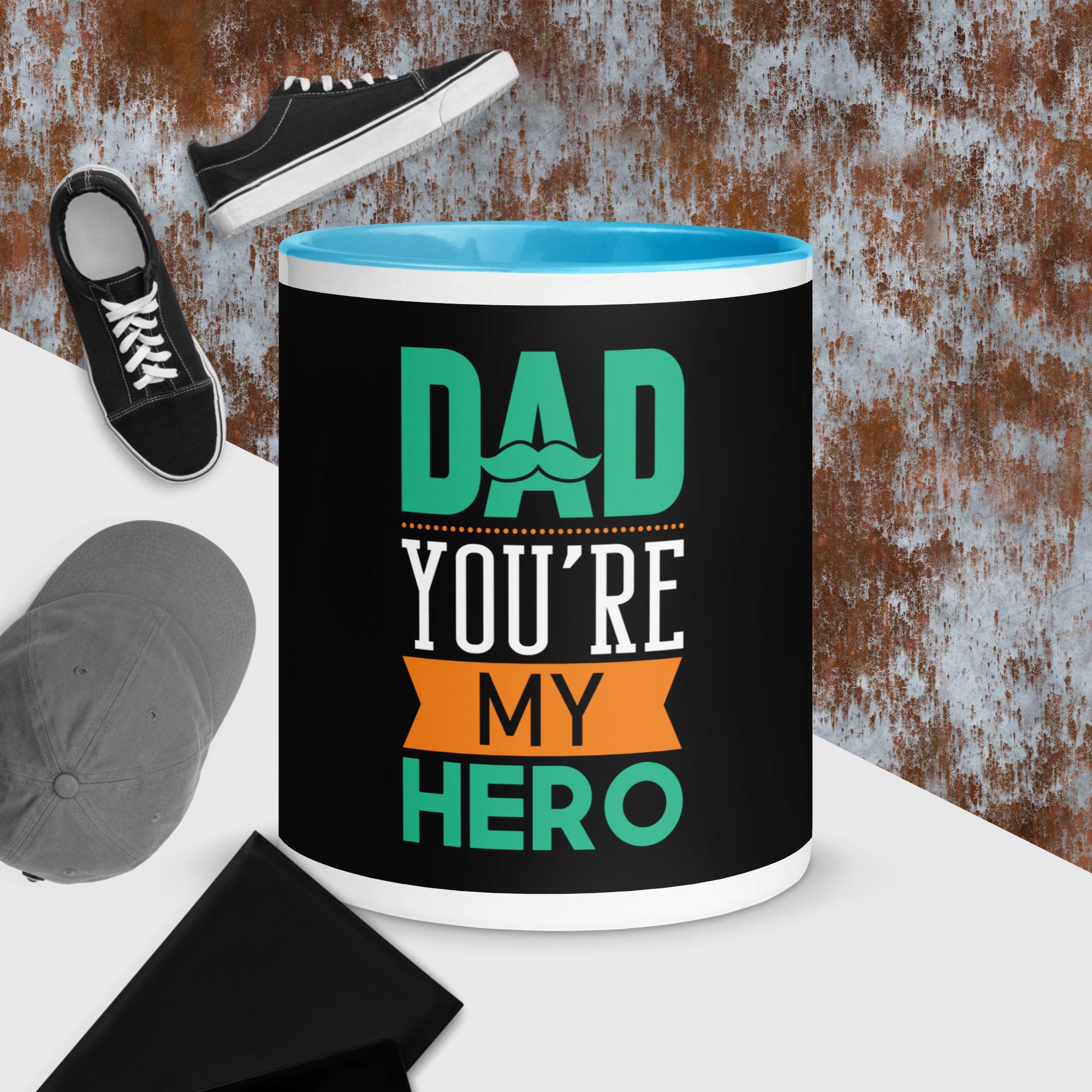 Coffee Cup, Mug with Color Inside, Father's day Mug, Tea Cup, Customized