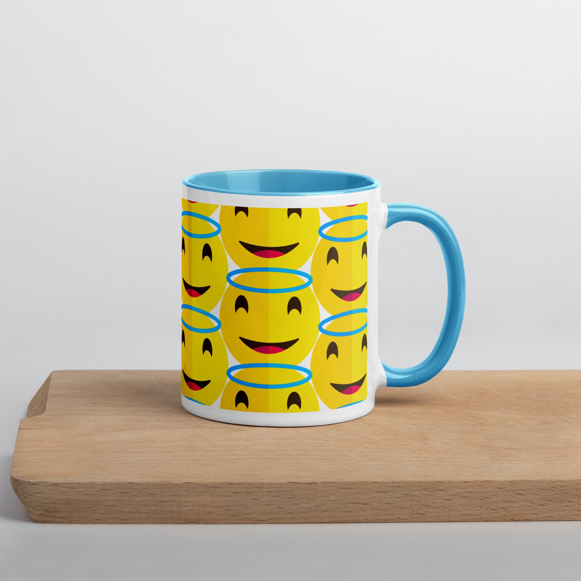 Mug with Color Inside, Smile Cup, Gift