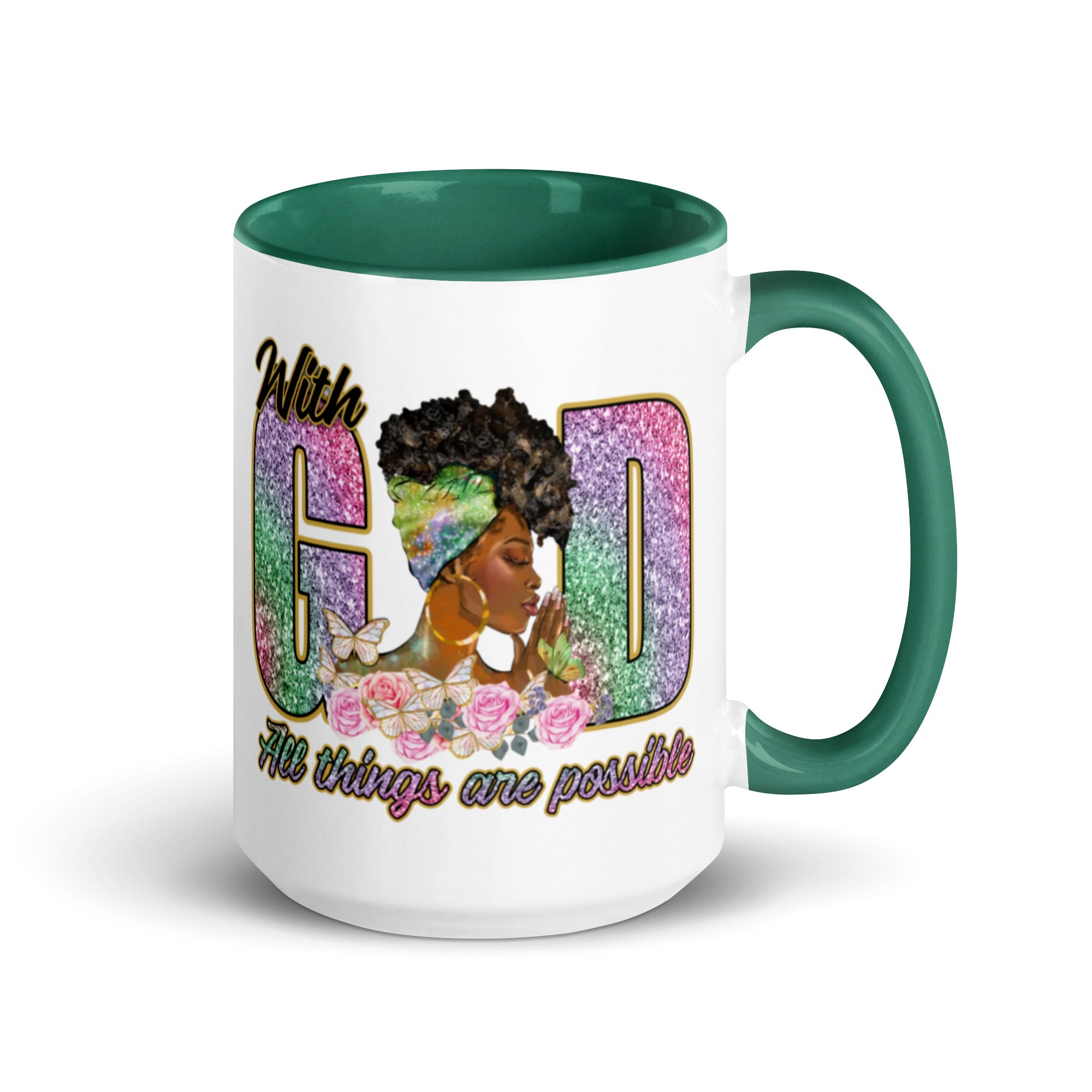 Mug with Color Inside, Coffee Cup, Mug, Mother's Day 11, 15 OZ