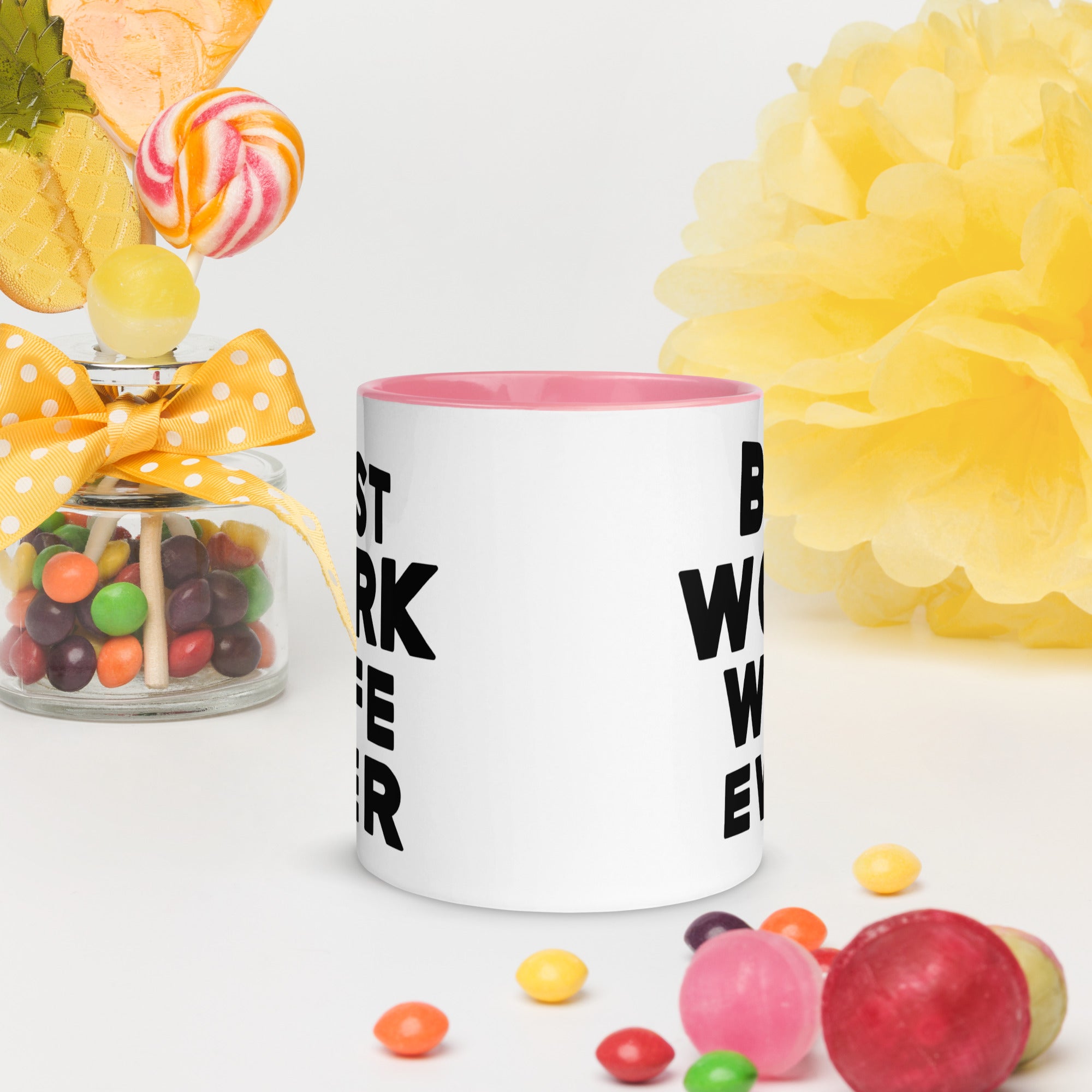 Best Work Wife Ever, Mug with Color Inside, coffee Cup. Cup for Mom