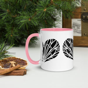 Coffee Mug- Drinking Cup-  Colorful Mug Inside 11" Coffee Cup