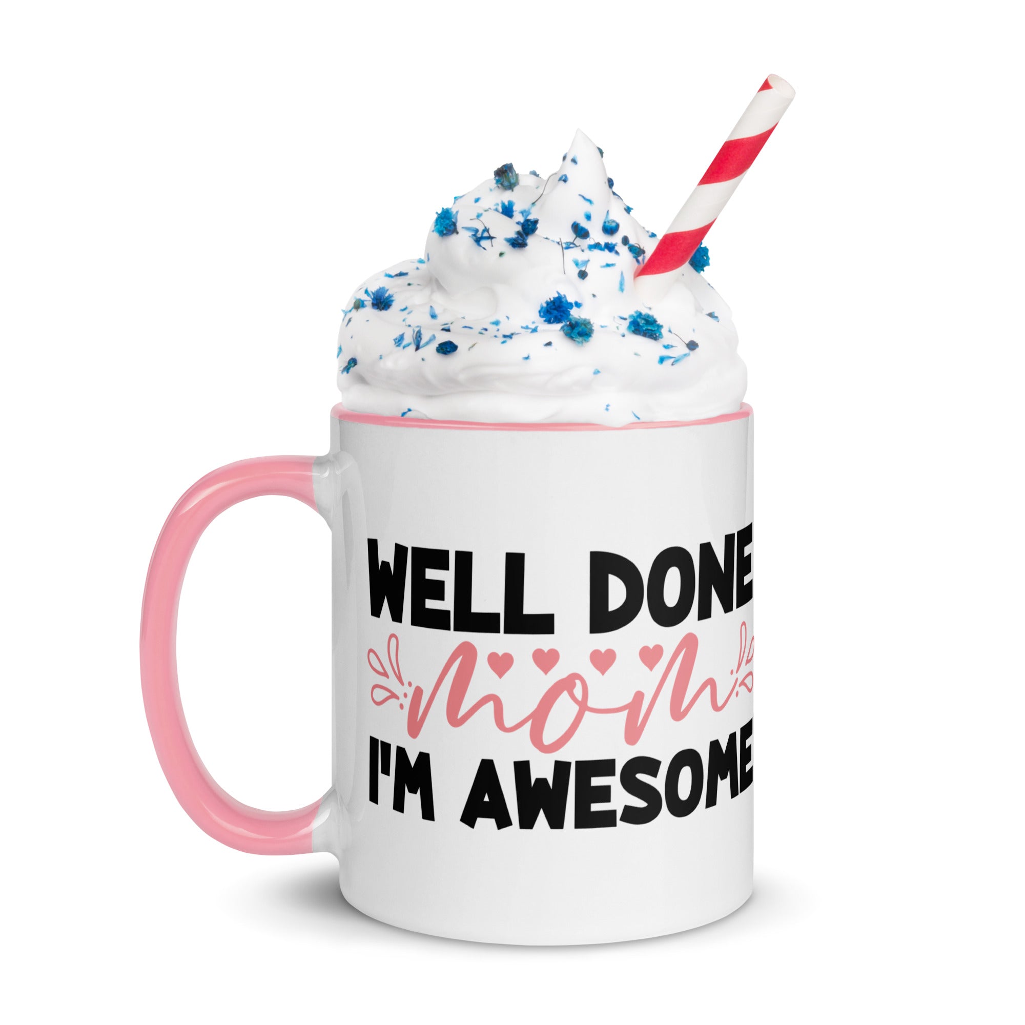 Coffee cup, Mug with Color Inside, cup for Mom