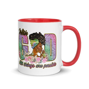 Mug with Color Inside, Coffee Cup, Mug, Mother's Day 11, 15 OZ