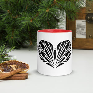 Coffee Mug- Drinking Cup-  Colorful Mug Inside 11" Coffee Cup