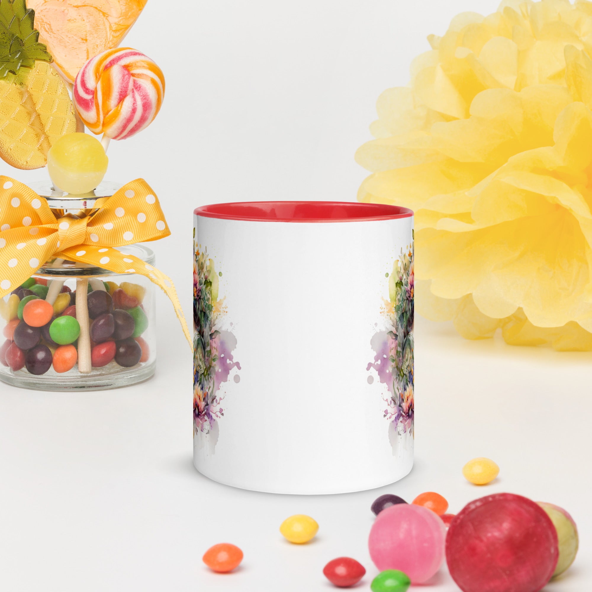 Mug with Color Inside, Gift for Mom, Coffee Cup, Tea Cup