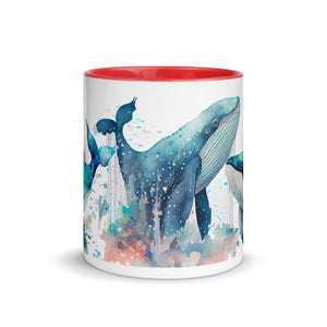 Coffee Cup, Mug with Color Inside Gift, Tea Cup