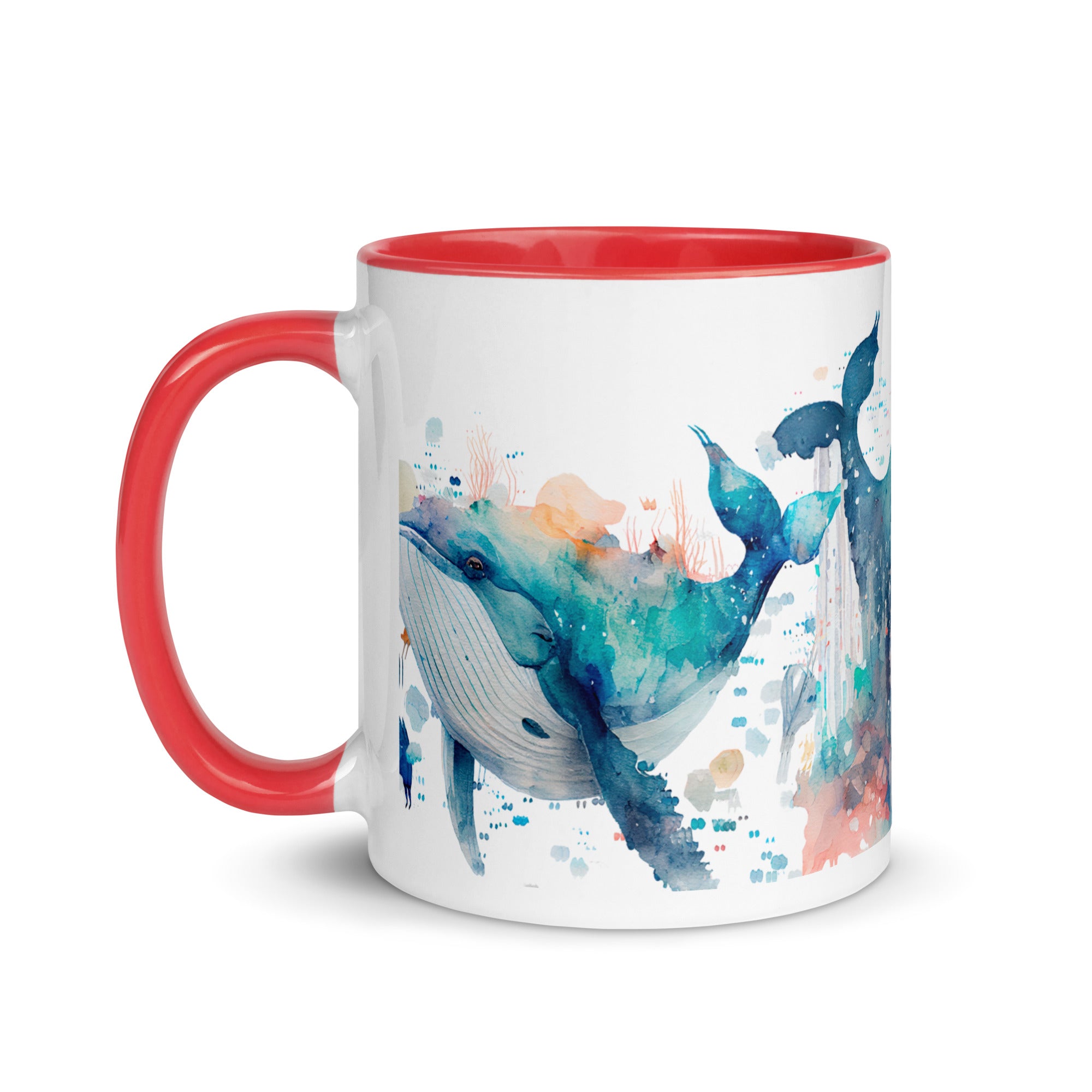Coffee Cup, Mug with Color Inside Gift, Tea Cup
