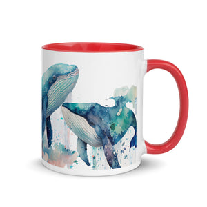 Coffee Cup, Mug with Color Inside Gift, Tea Cup