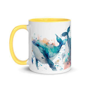 Coffee Cup, Mug with Color Inside Gift, Tea Cup