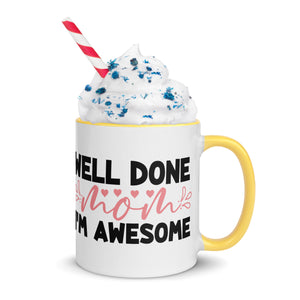 Coffee cup, Mug with Color Inside, cup for Mom