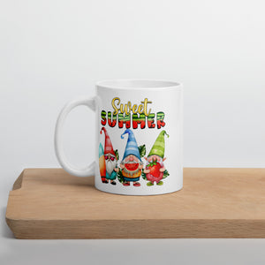 White glossy mug